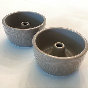 TEMPTATIONS Woodland Taupe Mini Bundt Pans, Set of 2